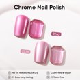 thumbnail image 4 of Gellen Nail Polish, Quick Dry 2 Colors Metallic Purple Pink & Base Top Strengthener 3-in-1 Nail Polish Set Xmas Halloween Nail Polish Gift for Women Home Nail Art, No UV Light Needed, 0.33 Fl.oz, 4 of 10