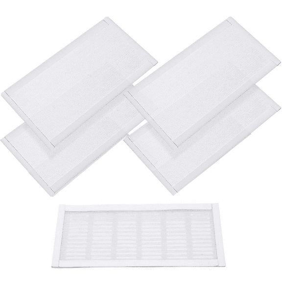 Vent Covers for Home Floor,Extra Strong Magnetic Air Vent Screen Cover,Upgrade Floor Vent Covers,Ceiling Vent Mesh Register Screen Cover,for Catch Debris Hair Insect (4PCS White)