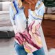 thumbnail image 2 of Camiseta suelta estampada a la moda para mujer, blusa de manga larga, cuello redondo, camisetas informales Pompotops FGAJ12413, 2 of 5