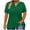 Green, variant on BLVB Plus Size Tops for Women Summer Dressy Casual Short Sleeve T Shirts V Neck Loose Basic Tees Solid Color Cute Blouses