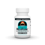 Source Naturals MegaFolinic Bioactive Form of Folic Acid 800 mcg 120 Tablets