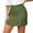 Green, variant on Solid Mini Skirt Women's High Waisted Stretch Fitted Bodycon Skirt with Slit Beige L