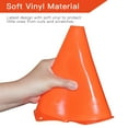 thumbnail image 6 of 12Pcs Plastic Training Cones, Durable Traffic Cone Play Field Marker Cone for Safety, Agility Training 7 Inch Orange, 6 of 7