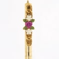 thumbnail image 2 of 1928 Jewelry Pink Flower & Faux Pearl Accents Ball Point Pen Necklace For Women 28", 2 of 3