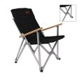 thumbnail image 4 of Sillón de camping de haya 600D, tela Oxford, silla reclinable plegable portátil para conducción autónoma al aire libre, color negro YUNYI BRAND Deportes, 4 of 8