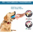 thumbnail image 4 of Juego de 4 paquetes de cepillo de dientes para perros, kit de cepillo de dientes para dedos, higiene bucal para perros, cerdas para el cuidado dental para cachorros, gatos y mascotas pequeñas, 4 of 5
