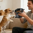 thumbnail image 4 of Elevated Ceramic Pet Feeder Bowl With Non Slip Base Ergonomic Tilted Feeding Station For Cats And Dogs(Black-13X10Cm), 4 of 5