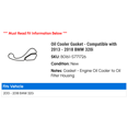 thumbnail image 2 of Oil Cooler Gasket - Compatible with 2013 - 2018 BMW 320i 2014 2015 2016 2017, 2 of 2