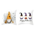 thumbnail image 4 of SDJMa Happy Halloween Pillow Covers 18x18 inch Set of 2, Halloween Pumpkin Truck Gnome Decor Outdoor/Indoor Fall Decorative Cushion Cases for Farmhouse Home Sofa Couch Bed Chair, 4 of 8