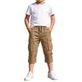thumbnail image 6 of Boys Cargo Shorts (Sizes 6-16Years) | Cotton Belted Twill Cargo Shorts for Kids, Teen & Youth, 6 of 6