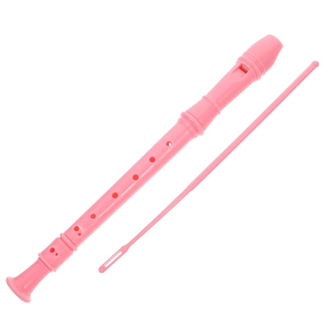 WEUVEB Flûte à Bec en Résine ABS Rose pour Groupes Scolaires 1Pcs