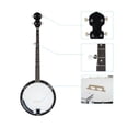 Top Grade Exquisite Professional Wood Metal 5-String Banjo White & Wood ...