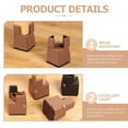 thumbnail image 2 of unbranded 4Ud Elevadores Para Muebles Con Ajuste Ancho Flexible Para Patas De Y Color Claro, 2 of 8