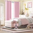 thumbnail image 4 of Cortinas Koufall Pink Blackout de 213 cm para dormitorio de niñas, 2 unidades, 4 of 8
