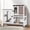 Brown, variant on MEDEHOO Bunny Cage Indoor Outdoor Rabbit Hutch with Casters Waterproof Roof, Pull Out Tray from Back and Front, 61.2" L x 22.6" W x 33.5" H