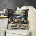 thumbnail image 2 of YINGXI Camping Rules RV Pillows Throw Pillow Case, Travel Trailer Pillows, RV Pillow Covers, Decorative Cushion Cover for Sofa Couch Bed 12x12in, 2 of 5