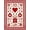 Red, Pattern 2, variant on ODIKA 4'x6' Machine Washable Non-Slip Area Rug, Retro Yuletide Nostalgic Celebration Whimsical High Traffic Rug, Red, 609215