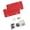 Red, variant on Flexible Silicone License Plate Frame Set With Anti Theft Screws For Vehicles 310X160X9Mm Black Gray Red Blue Option