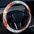 thumbnail image 2 of Coral Printed 14.5 Inch PVC Leather Car Wheel Covers Steering Wheel Cover Auto Accessories, 2 of 6