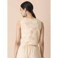 thumbnail image 2 of Indya Women's Ivory Scallop Foil Short Jacket, 2 of 6