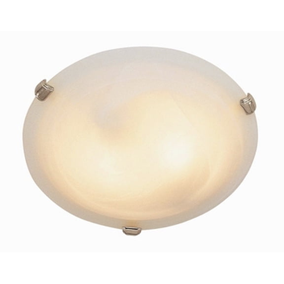 Bel Air Lighting Cracka 4 in. H X 12 in. W X 12 in. L Brushed Nickel Silver Ceiling Fixture