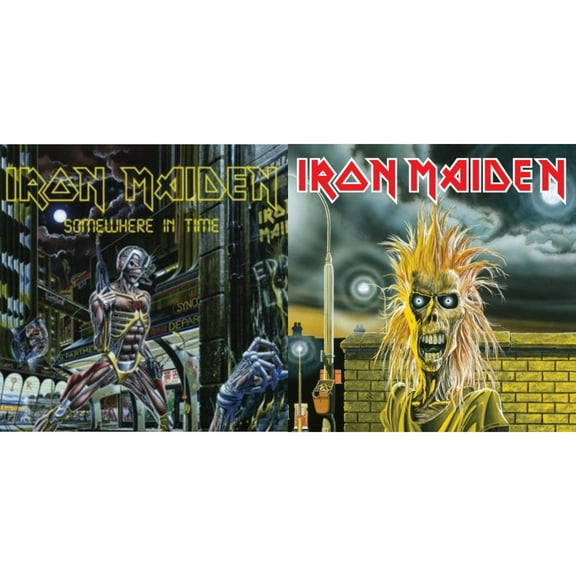 Iron Maiden (2015 Remaster) & Somewhere In Time [LP Vinyl Bundle]
