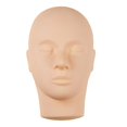 thumbnail image 1 of Eyelash Practice Training Head For Makeup Cosmetology Flat Soft Silicone Head, 1 of 5