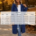 thumbnail image 4 of Women's 2026 Winter Lightweight Quilted Puffer Hooded Jacket Overcoat Plus Size Lightweight Quilted Midi Long jackets for Women Navy M, 4 of 7