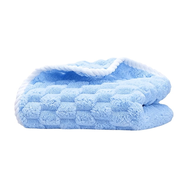 Deeceymbur Individually Packed Thick Fleece Towel Soft Absorbent Portable Washcloth for Daily Use