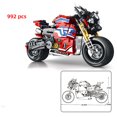 thumbnail image 1 of Bloques de construcción de motocicleta todoterreno para niños y adultos, vehículo de carreras de velocidad, MOC, regalo, ciudad, 2023, 1 of 4