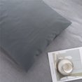 thumbnail image 6 of Anvazise 2Pcs Solid Color King Queen Pillow Case Home Bedroom Bed Cushion Cover Decor Dark Gray Queen, 6 of 13