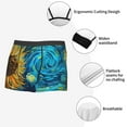 thumbnail image 4 of Fotbe Starry Sunflower Dreamscape Men’s Total Support Pouch Boxer Briefs, X-Temp Cooling, Moisture-Wicking Underwear, Regular, Long-leg and Trunk-XX-Large, 4 of 6