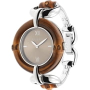 Gucci YA132402 Bamboo Brown Dial Stainless Steel Ladies Watch
