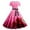 f-Hot Pink, variant on TJAZFJPA White Dress Long Sleeve Women Valentine's Day Print Short Sleeve 1950S Housewife Evening Party Prom Dress Faux Leather Dresses for Women Warmy Oversized Hoodie Dress