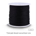 thumbnail image 1 of 100M x 0.8mm Nylon Chinese Knot Cord Rattail Macrame Shamballa Thread String Black Chinese Knot Cord, 1 of 4