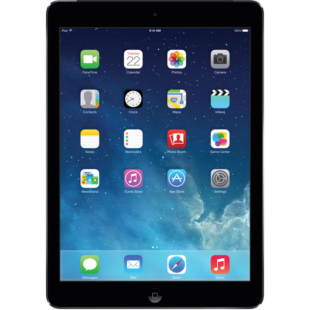 Restored Apple iPad Air 1st Gen with 9.7" Retina Display (16GB, Wi-Fi + AT&T 4G LTE, Space Gray) (Refurbished) - image 1 of 3