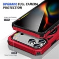 thumbnail image 6 of Case for iPhone 17 Pro 6.3" with 360° Spin Magnetic Stand Ring Holder, Compatible with MagSafe, 16FT Mil-Grade Shockproof Dropproof Tough Rugged Protective Case Cover,Red,For iPhone 17 Pro, 6 of 8