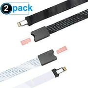 Micro SD to Micro SD (TF to TF) Card Extension Cable , Electop TF Card Reader Adapter Flexible Extender