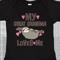 thumbnail image 4 of Inktastic My Great Grandma Loves Me Girls Baby Bodysuit, 4 of 5