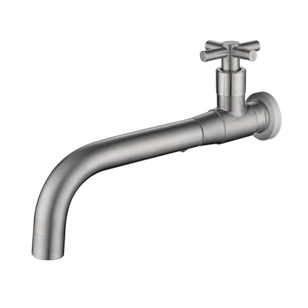 Bewildely Grifo de fregadero de ajuste Universal de metal compacto de fácil instalación duradero y respetuoso con el medio ambiente Accesorios de baño 01 Plata