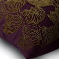 thumbnail image 2 of Pillow Covers, 22x22 inch (55x55 cm) Pillows Cover, Purple Cushion Covers, Beaded Gold Tulips Flower Pillows Cover, Art Silk Square Throw Pillow Covers, Floral - Gold Tulips, 2 of 6