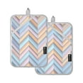 thumbnail image 7 of Yayeee Pot Holders Kitchen Heat Resistant with Pocket 7"x9.8" Cotton Oven Cooking Hot Pads, Purple Geometric, 7 of 7