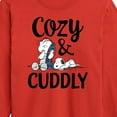 thumbnail image 3 of Peanuts - Snoopy and Linus Cozy And Cuddly - Toddler And Youth Long Sleeve Graphic T-Shirt, 3 of 6