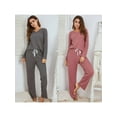 thumbnail image 6 of Ladies Casual Long-sleeved Pajamas Suit Home Service, 6 of 7