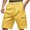 Yellow, variant on BXINGOHAI Mens Cargo Corduroy Shorts Running Breathable Summer Beach Shorts Elastic Waistband Drawstring Casual Shorts Clearance Sale Army Green,L