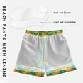 thumbnail image 5 of Pizza Green Pattern Swim Trunks Quick Dry Beach Pool Board Shorts Lightweight Stylish Print Sizes 2T to XL, 5 of 8