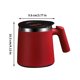 thumbnail image 2 of Taza aislada con tapa, 420ml, mantiene las bebidas calientes o frías, acero inoxidable, forma de copa de vino, 2 of 2