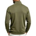 thumbnail image 4 of Fanshiluo Men's Stand Collar Full-Zip Long Sleeve Track Jacket, Contrast Side Stripes Athletic Jacket with Pockets for Men,XXL,Big and Tall Men, 4 of 6