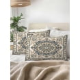 thumbnail image 3 of Outdoor Pillows Waterproof, Sage Green Beige Boho Bedding Throw Pillows with Insert for Couch Sofa Bed, Southwestern Geometric Ethnic 12x20 Inch Pillowcases Decorative Camping Patio Pillow Set of 2, 3 of 8
