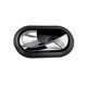 thumbnail image 4 of 1 par Manijas interiores de puerta shaofei 8200733847 8200733848 Negro Plata, 4 of 5